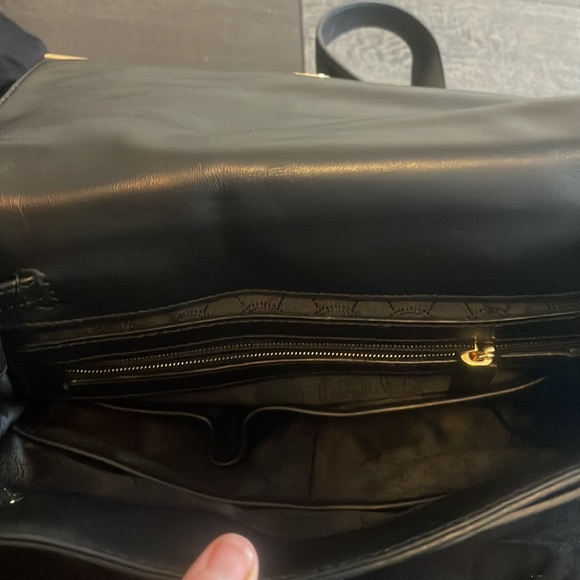 Michael Kors Lana Backpack black calf gold trim new without tags - Picture 7 of 12